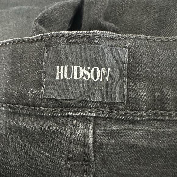 Hudson Jeans Women Size 31 Noa Stellar High Rise Straight Crop Black Wash - Picture 8 of 11